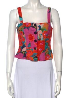 Mara Hoffman Malin Button-Up Tank Top